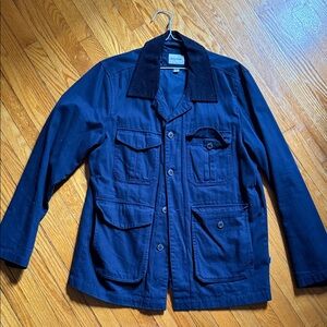 Navy Blue Military Field Jacket by Rhythm